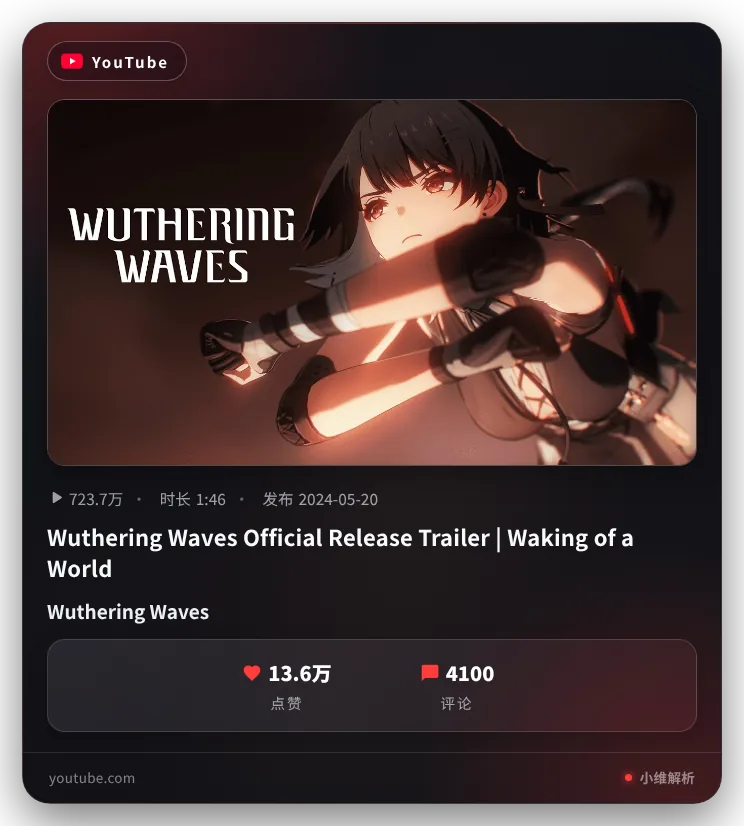 YouTube 解析